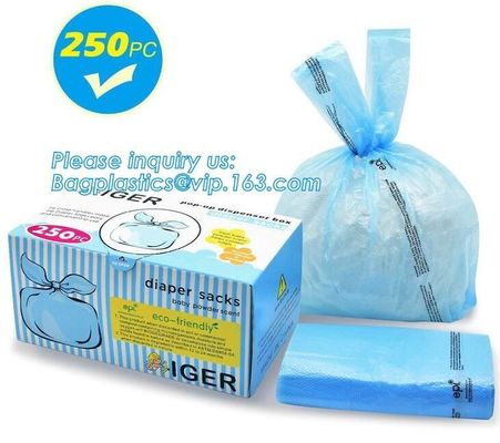 Disposable Diaper Bags, Nappy Sacks with Lavender Scent for Baby, Perfumed Plastic Diaper Sacks, Printed Nappy Sacks On