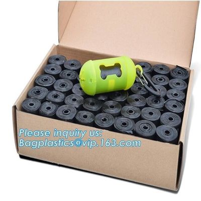 En13432 certified eco friendly biodegradable nappy sacks, Eco-Friendly Scented Baby Disposal Nappy Sacks 50 PCS Easy Tie