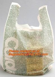 plastic garbage bag, t-shirt bag on roll, pe garbage bag, China HDPE T-shirt bags on roll