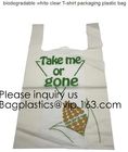 BIO Biodegradable Pre-Printed Thank You Retail Bags,Green Plastic T-shirt Shopping Bags,Compostable Biodegradeable, Extr