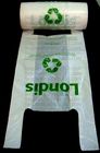 Large Plastic Grocery T-Shirt Bags - Plain White,Thank You Grocery Shopping Bags Biodegradable Reusable Recyclable Pack