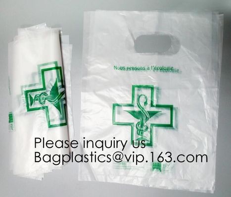 Biodegradable Roll heart bag, Vest bag, Pocket, Roll bag, 100% Biodegradable Cornstarch Garbage Bags garment biodegradab