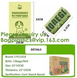 Manufacture 100% biodegradable Home compost or OK compost Durable Supermarket food waste garbage bags, bagease, package