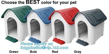 pet kennel factory direct cage outdoor plastic dog house manufacturer, Eco Friendly Outdoor Removable Rainproof Plastic