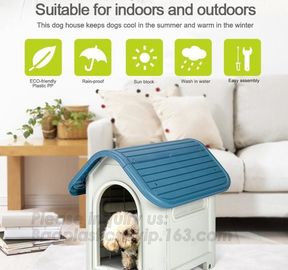 Hot Selling Plastic Dog House Pet House, Easy Assembly Plastic Dog House/ Plastic Dog Cage/ Plastic Pet House, bagplasti