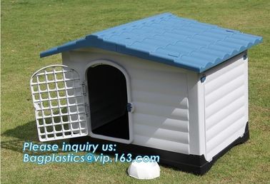 Fashion big dog apartment cottage Extra Large Waterproof Indoor & Outdoor Pet Shelter Plastic Dog Kennel Pet House, bage