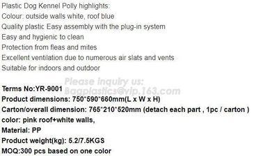 House with lock ensure safe, Non-toxic, odorless, whether proof kennel, solid build, classic dog house, comfort of clean