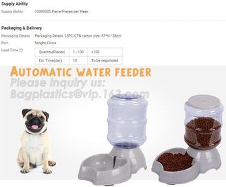 Automatic Pet Feeder Water And Food Dispenser Pet Bowl Travel Portable Foldable Collapsible Silicone Pet Dog Food Bowl,