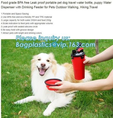 Dog Water Bottle for Walking, Outdoor Portable Pet Travel Bottle, Water Filtration & Antibacterial Dogs Cats Drinking Wa