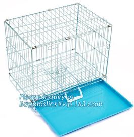 Commercial Stainless Steel Metal kennel Mesh Pet Dog Cage, Heavy duty Metal Welded Dog cage, Full Size Outdoor Kennel Co