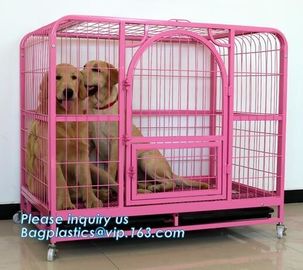 Pet Cages, Carriers & Houses foldable double door large dog kennel house, portable strong dog cage fold able stainless s