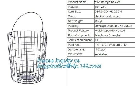 Copper Kichen Metal Wire Fruit storage Basket, Low price metal wire mesh storage baskets, wire metal desk organizer rose