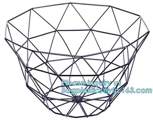 Home kitchen 3 tiers fruits vegetables storage metal wire hanging fruit Basket, Home storage modern design metal mesh we