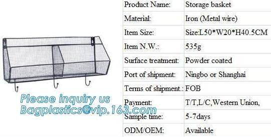 Different shapes metal wire mesh file baskets office supply baskets wholesale, magazine office document file holder shel