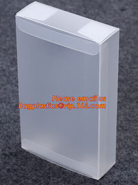 Clear PVC hard plastic packaging box, PET uv offset printing multicolor transparent gift display design craft plastic bo