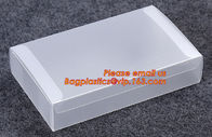 Clear PVC hard plastic packaging box, PET uv offset printing multicolor transparent gift display design craft plastic bo