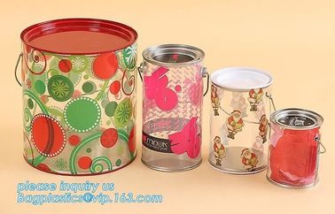 aluminum tin aluminum container jar with clear window top aluminum cans with screw lid for cosmetic/food bagplastics pac