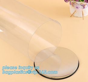 clear PVC PET can for food canning,Customized round clear paint can with tin lid,paint can with tin top & bottom and han