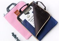OEM shopping tote color zipper lunch Customized file canvas bag,Recycled canvas cotton bag promotional hanging file tote