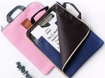 OEM shopping tote color zipper lunch Customized file canvas bag,Recycled canvas cotton bag promotional hanging file tote