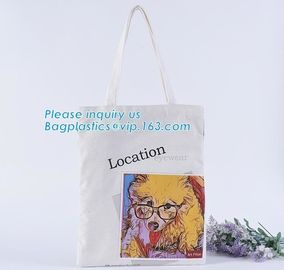 Wholesale High Quality Women Shoulder White Plain Boutique Eco Custom Print 12oz Cotton Canvas Shopping Tote Bag bagease