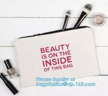Professional Cosmetic Bag Canvas Zipper Pouch Wholesale, Private Label Makeup Bag, Canvas Bag with Zipper bagplastics