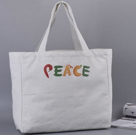 Creative advertising shopping colorful cotton canvas bag gold stamping bag with pu handle,Women's Canvas Bag Single Shou