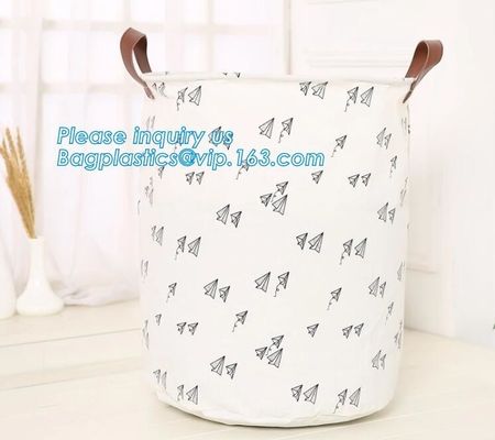 Large Foldable Waterproof Canvas Toy Storage Basket,manufacturer 100%cotton canvas eco-friendly fabric washable bread ba