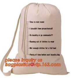 Custom printed nylon canvas biodegradable baby 100% organic cotton laundry bag,large cotton drawstring laundry bag pack