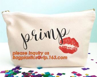 Small packing Use small cotton canvas make up bag,Custom Factory design personalized organic cotton make up bag bagease