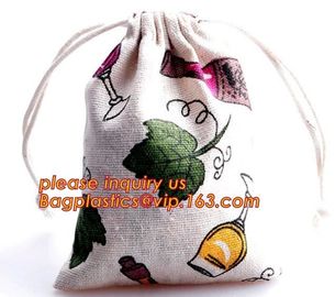 Small Boutiques Packaging Christmas Canvas Cotton Drawstring Bag For Gift,Market String Net Bag Kitchen Fruits Vegetable