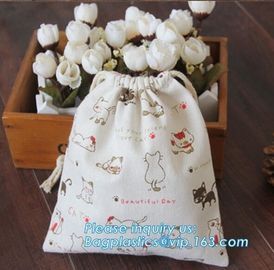 organic Zero Waste Eco-Friendly Natural & Healthy Organic Cotton Drawstring Net Bag for Grocery Shopping Storage Set