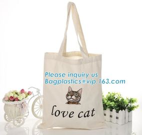 Fair trade calico cotton canvas tote bag long handle,cotton Canvas Tote Bag with 2 extra pocket outside for day use