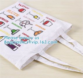 customized logo white/pink blank small cotton handle bag,cotton canvas gift tote bag three color nylon handle bag bageas