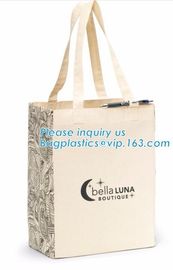 Handle shoulder dual use recyclable shopping cotton bag,Manufacturer custom-made 12oz white handled cotton canvas tote b