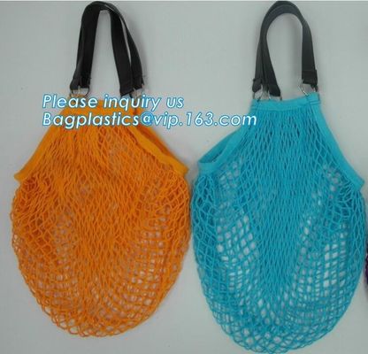 high quality reusable Cotton Mesh Net bag Shopping Tote Bag for foods and vegetable,Extra lightweight cotton net mesh ba