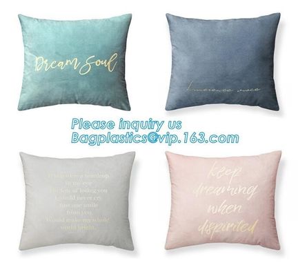 Latest design simple solid color pillow home decor cotton cushion cover,Cotton Embroidery Geometric Car Sofa Chair Bed T