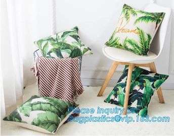 Tropical leaf latest design digital printing cushion cover wholesale decorative pillow covers,Latest design custom print