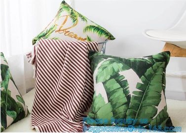 Tropical leaf latest design digital printing cushion cover wholesale decorative pillow covers,Latest design custom print