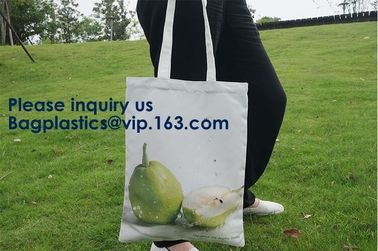 Custom Logo Printed Long Handle Eco Calico Cotton Tote Bag,Totebag Cheap Custom Large Handle Market Shopping Cotton Bags