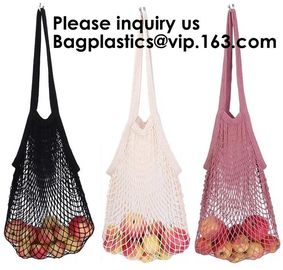 Cotton Packing Bags For Fruit & Vegetables, Organic Cotton Mesh Bags, Drawstring Cotton Net Bags, bagease, bagplastics