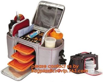 custom polyester non woven cans thermal frozen food lunch insulated cooler bag