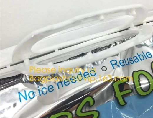 Outdoor square aluminum foil food thermal freezer cooler lunch insulation bag,Foil Cooler Bag Thermal Bag for Fruit Choc