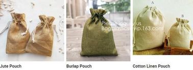 Polyester Fibre Jute Gift Bag Drawstring and Lining 20 Pcs DIY Craft Jewelry Pouch, Storage Linen Burlap Jewelry Pouches