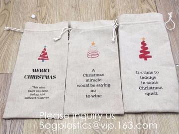 Drawstring Burlap Jute Sacks Jewelry Candy Pouch Christmas Wedding Party Favor Gift Bags,Natural Jute Drawstring package