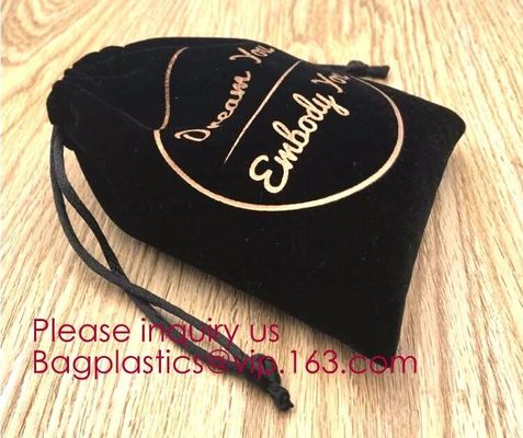 Black Cotton Linen Packaging Pouch With Grosgrain Ribbon,Linen Grid Printed Drawstring Storage Bag Pouch Organizer BEGAS