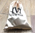 Satin Gift Bags Wedding Favor Drawstring Bags Baby Shower Christmas Gift Bag,Customized Logo Thick Gold Satin Hair Exten