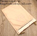 Soft And Shinny White Silk Drawstring Pouch,Nude Color Satin Drawstring Bag,Promotional Satin Cosmetic Bag, package pac