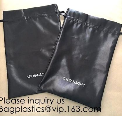 Satin Gift Bag For Gym,Low MOQ Customized Logo Size Satin Drawstring Bag,Drawstring Pouch For Cosmetic, bagease package