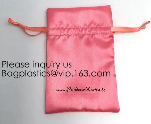 Gift Wedding Satin Favor Bags,Luxury Satin gift Drawstring Bags,Drawstring Bag For Ring,Cosmetic Bag , Make Up Bag pack